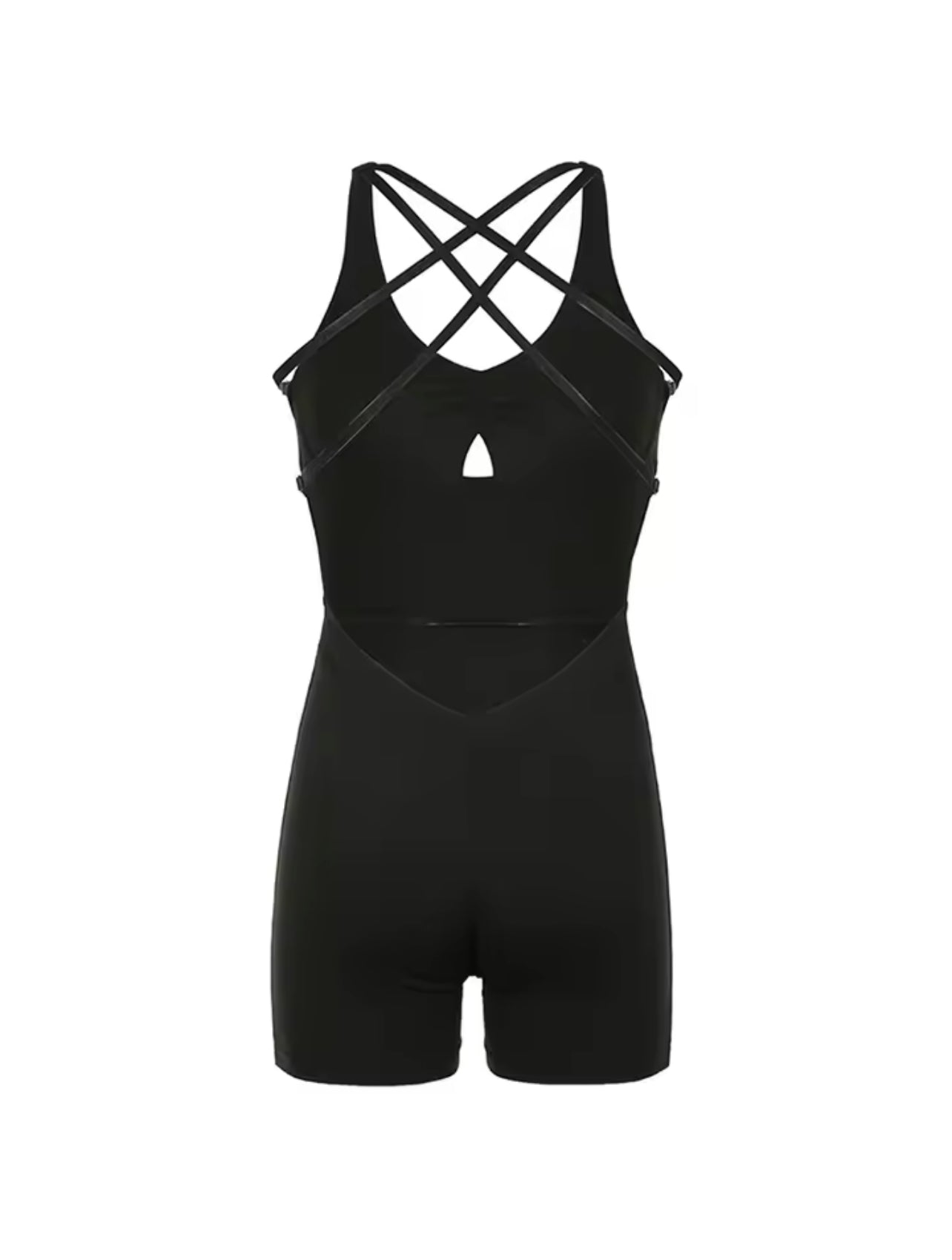 Cross-Cross Black Romper